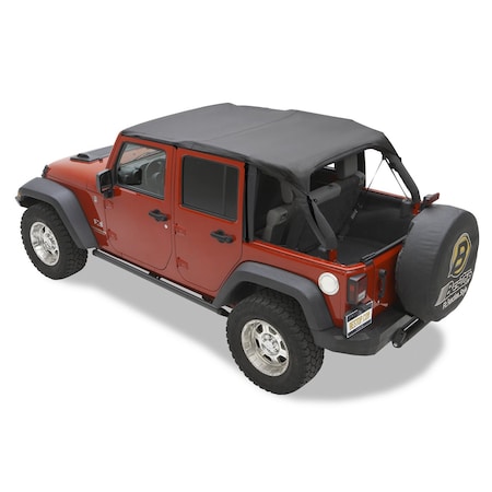 Bestop Jeep Bikini Top Header Safari Bikini Tops For Jeep 2010-2018 Wrangler JK 4 Door 52584-35